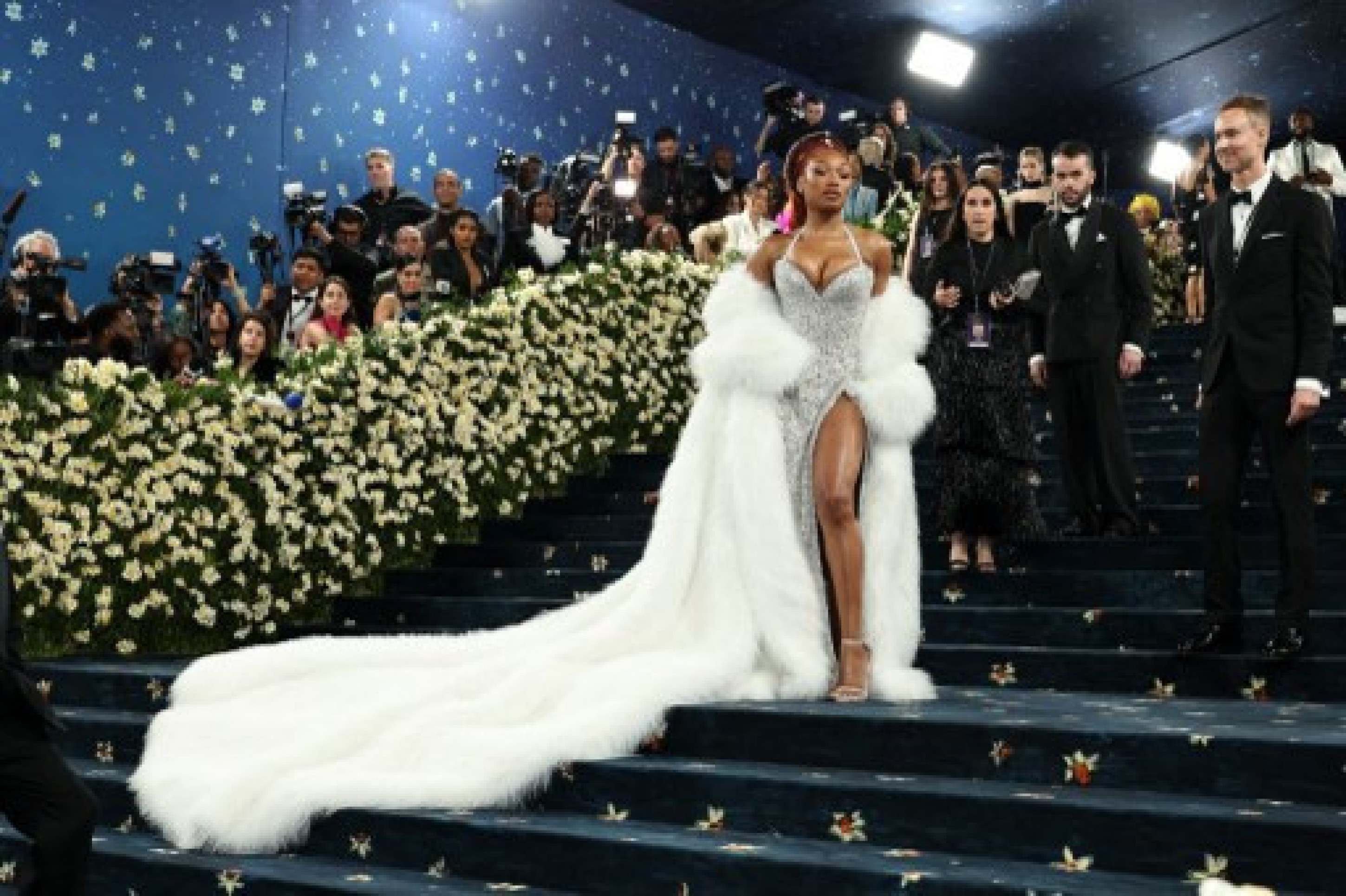A rapper Megan Thee Stallion foi ao Museu de Arte Contemporânea, em Nova York, para o evento 