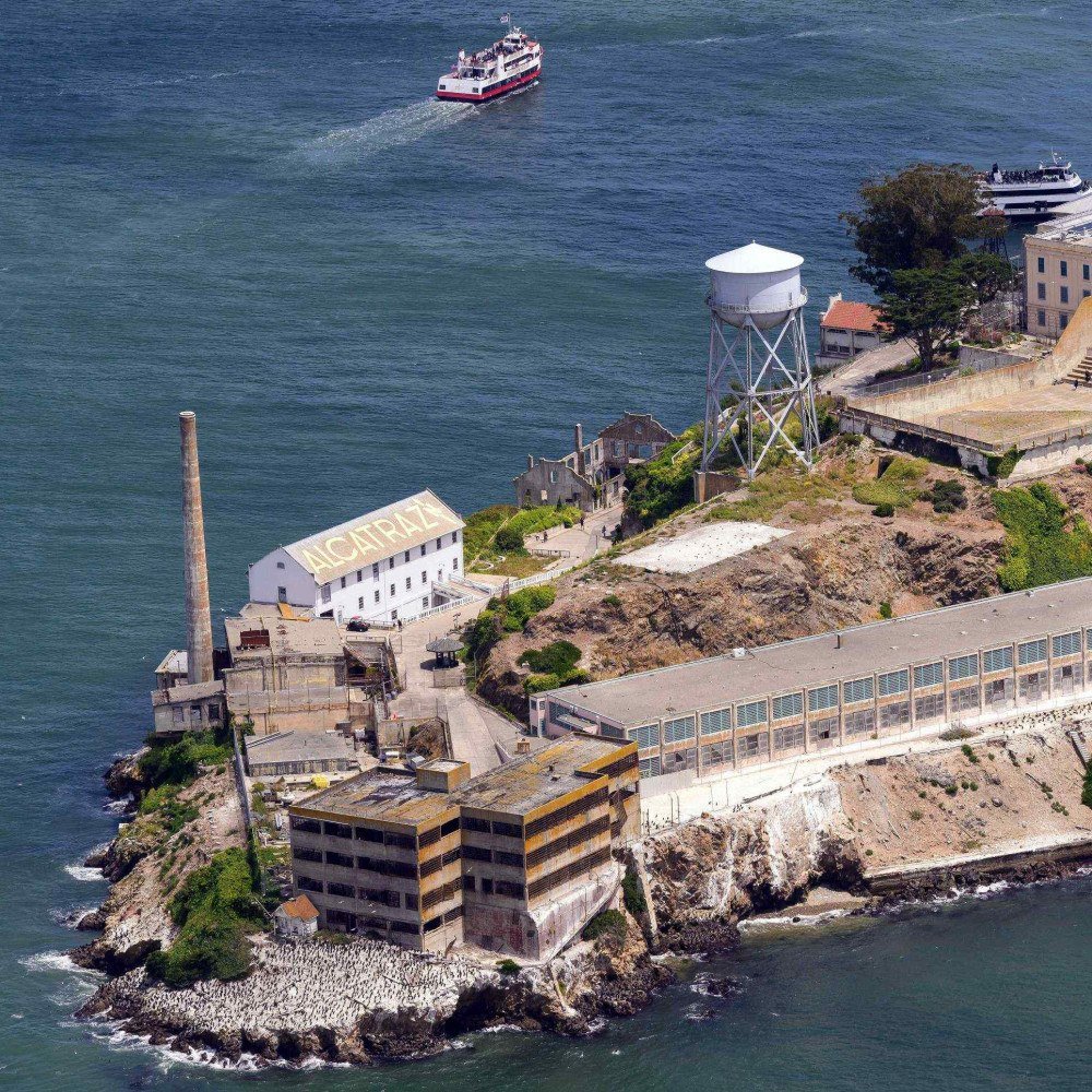 その他 50s alcatraz prison souvenir pennant Trump ordena reabertura da prisão de Alcatraz, fechada há seis decadas