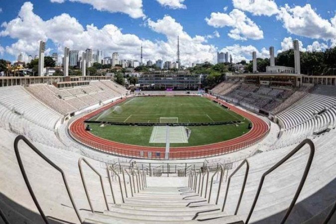 Santos quer mandar jogo contra o Ceará no Pacaembu - (crédito: Foto: Mike Peel /commons wikimedia) Santos quer mandar jogo contra o Ceará no Pacaembu - (crédito: Foto: Mike Peel /commons wikimedia)