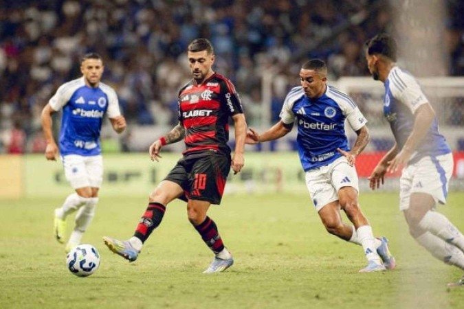Arrascaeta fez seu jogo de número 500 por clubes brasileiros - (crédito: Foto: Adriano Fontes/Flamengo) Arrascaeta fez seu jogo de número 500 por clubes brasileiros - (crédito: Foto: Adriano Fontes/Flamengo)