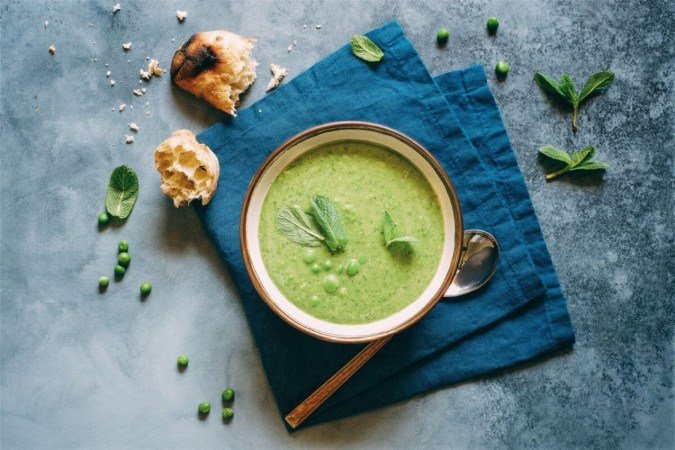 Creme de ervilha (Imagem: Anna Puzatykh | Shutterstock) - (crédito: EdiCase) Creme de ervilha (Imagem: Anna Puzatykh | Shutterstock) - (crédito: EdiCase)