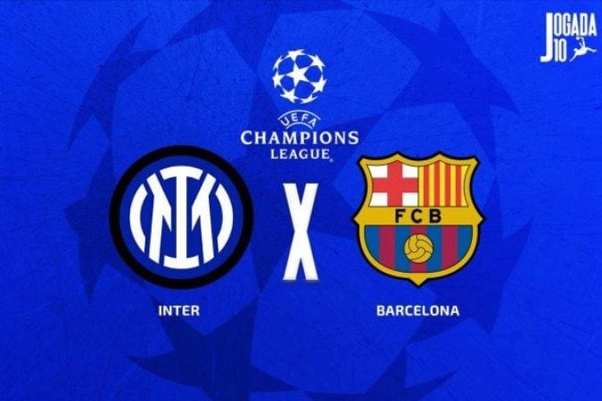 Inter de Milão e Barcelona decidem uma vaga na final da Champions - (crédito: Arte: Jogada10) Inter de Milão e Barcelona decidem uma vaga na final da Champions - (crédito: Arte: Jogada10)
