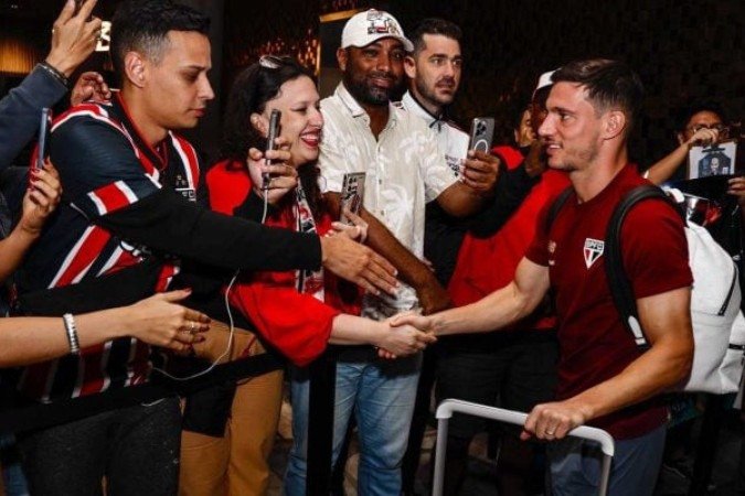 São Paulo já está em Lima para duelo pela Libertadores -  (crédito: Foto: Rubens Chiri / saopaulofc)