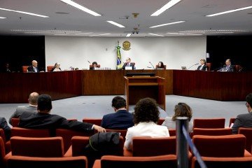 Julgamento na Primeira Turma do STF: decisão dos ministros contra o 'núcleo da desinformação' foi por unanimidade  -  (crédito: Gustavo Moreno/STF)