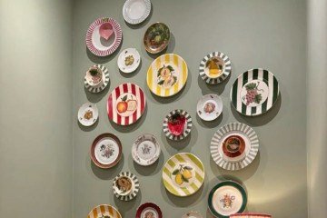 Pratos na parede são uma forma descolada de usá-los 