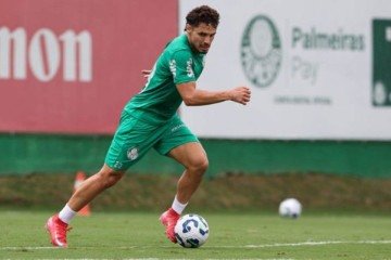 Veiga perde status de titular, mas não a importância no Palmeiras -  (crédito: Foto: Cesar Greco / Palmeiras)