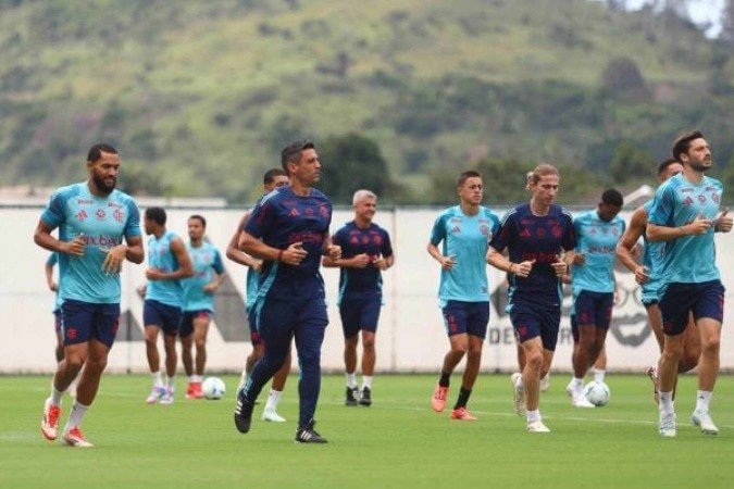 Flamengo se prepara para jogo contra o Central Córdoba - (crédito: Foto: Gilvan de Souza/Flamengo) Flamengo se prepara para jogo contra o Central Córdoba - (crédito: Foto: Gilvan de Souza/Flamengo)