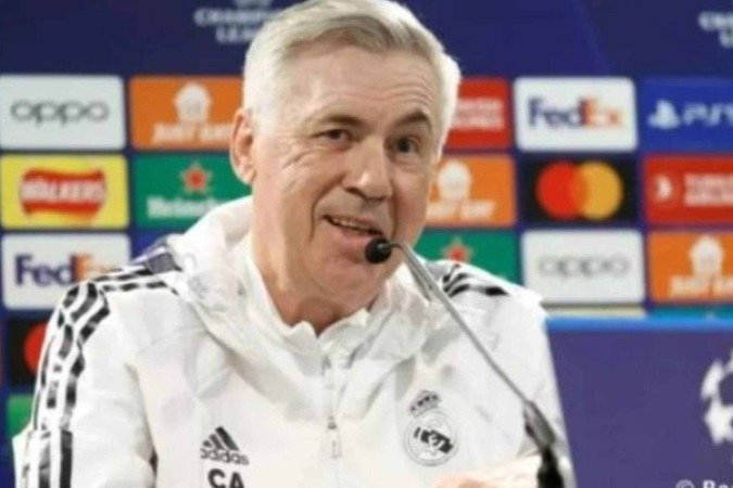 Ancelotti será novo técnico da Seleção Brasileira, diz jornal - (crédito: Foto: Divulgação/Real Madrid) Ancelotti será novo técnico da Seleção Brasileira, diz jornal - (crédito: Foto: Divulgação/Real Madrid)