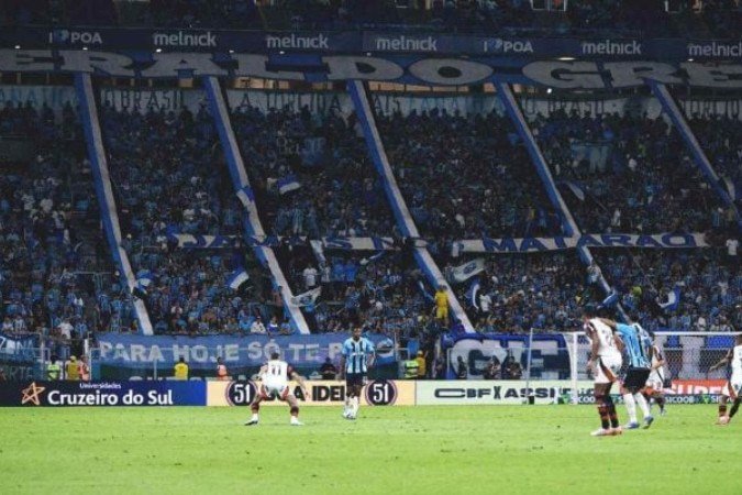 Diretoria do Imortal faz reclamações sobre problemas na ArenaF -  (crédito: Foto: Lucas Uebel/Grêmio)