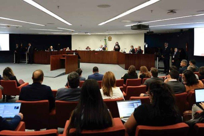 Primeira Turma do STF julga denúncia sobre o núcleo 4 - (crédito: Rosinei Coutinho/STF) Primeira Turma do STF julga denúncia sobre o núcleo 4 - (crédito: Rosinei Coutinho/STF)