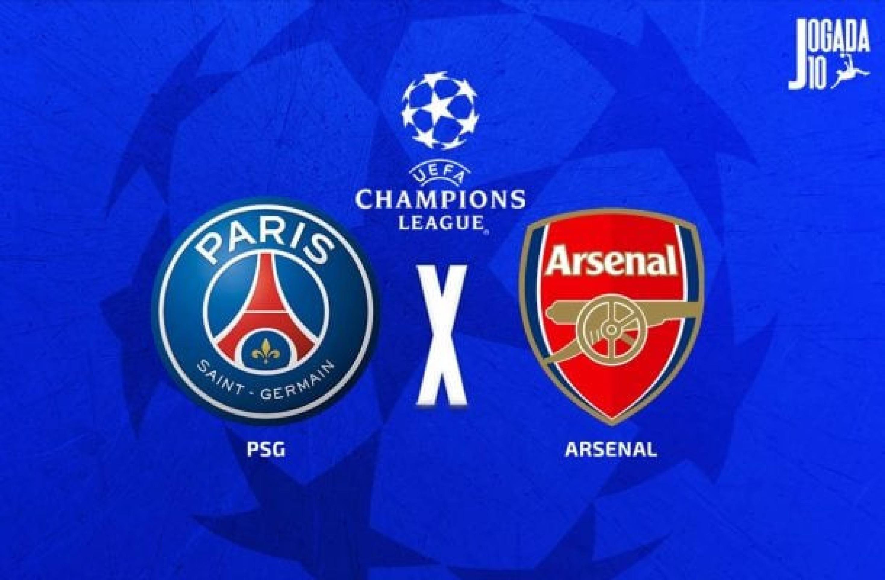 PSG x Arsenal: onde assistir, escalações e arbitragem