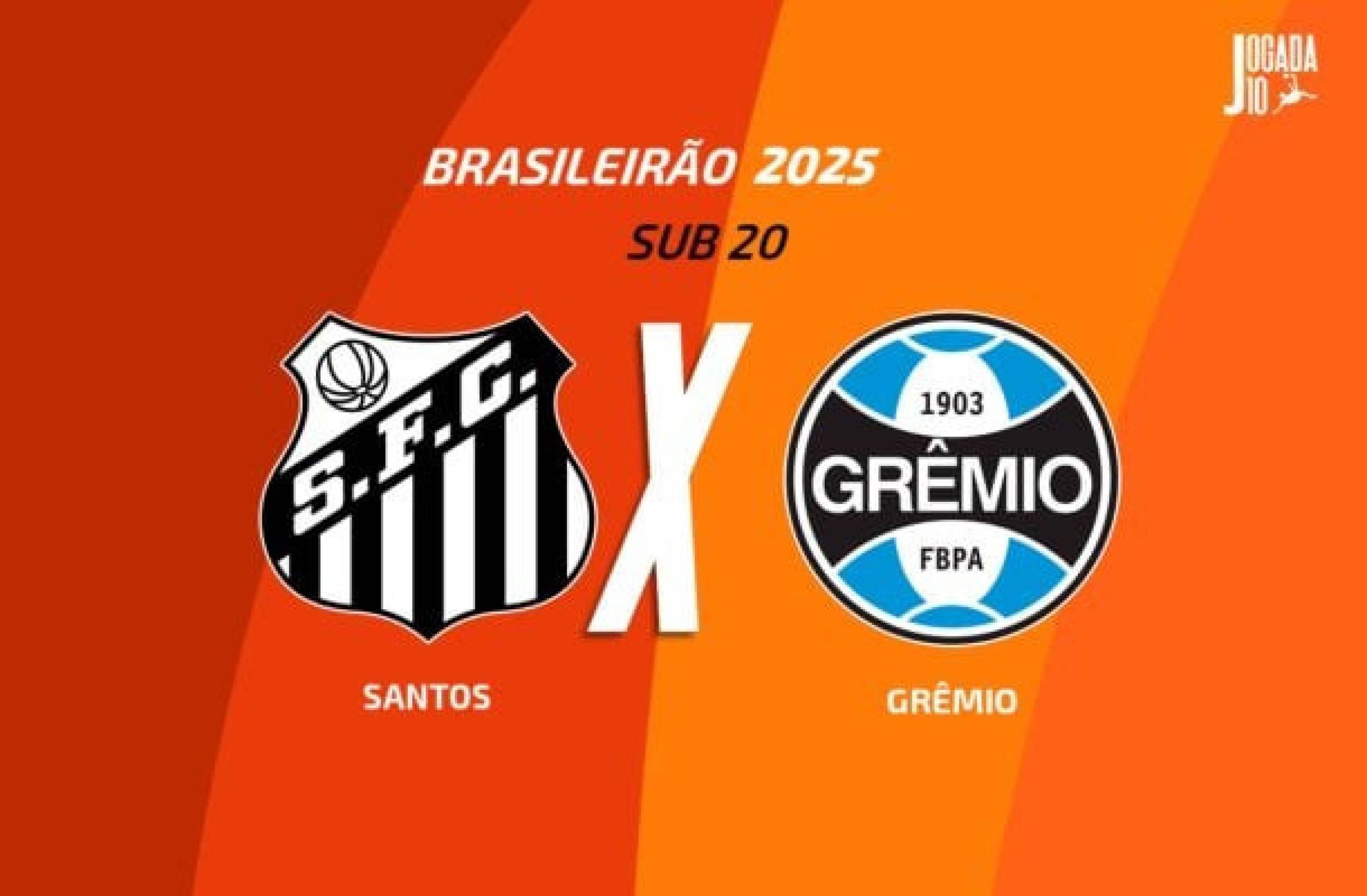 Santos x Grêmio Sub-20: onde assistir, escalações e arbitragem