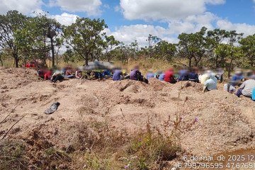 Os envolvidos responderão pelos crimes de extração irregular de minérios, previsto na Lei de Crimes Ambientais -  (crédito: Divulgação/Polícia Civil de Goiás)