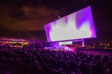 Maior tela de cinema a céu aberto do mundo volta a Brasília em junho. -  (crédito: Gilberto Evangelista)