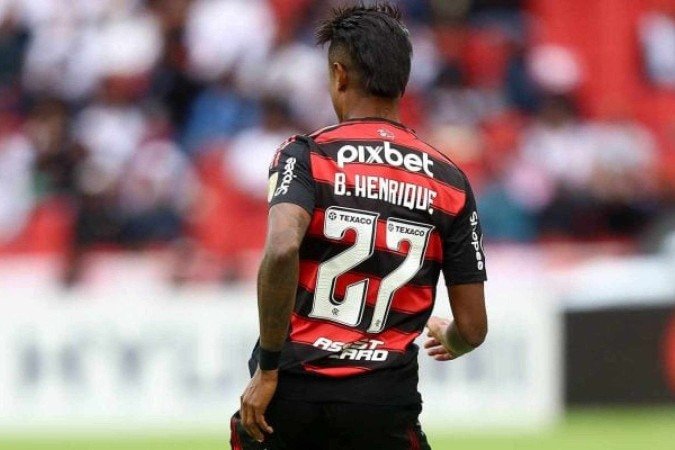 STJD abre inquÃ©rito contra Bruno Henrique, do Flamengo -  (crédito: Foto: Gilvan de Souza/CRF)