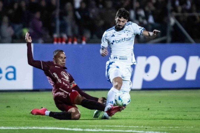 O Cruzeiro empatou com o Mushuc Runa, do Equador, e foi eliminado da Sul-Americana -  (crédito: - Foto: Gustavo Aleixo / Cruzeiro)