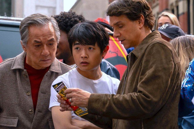 Jackie Chan e Ralph Macchio se juntam a um novo aprendiz em Karatê Kid: Lendas - (crédito: Divulgação) Jackie Chan e Ralph Macchio se juntam a um novo aprendiz em Karatê Kid: Lendas - (crédito: Divulgação)