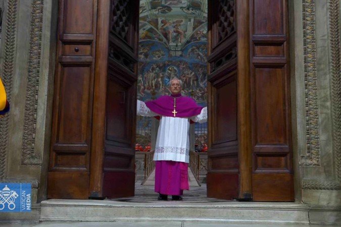 Capela Sistina é selada para início do conclave - (crédito: Reprodução/YouTube) Capela Sistina é selada para início do conclave - (crédito: Reprodução/YouTube)