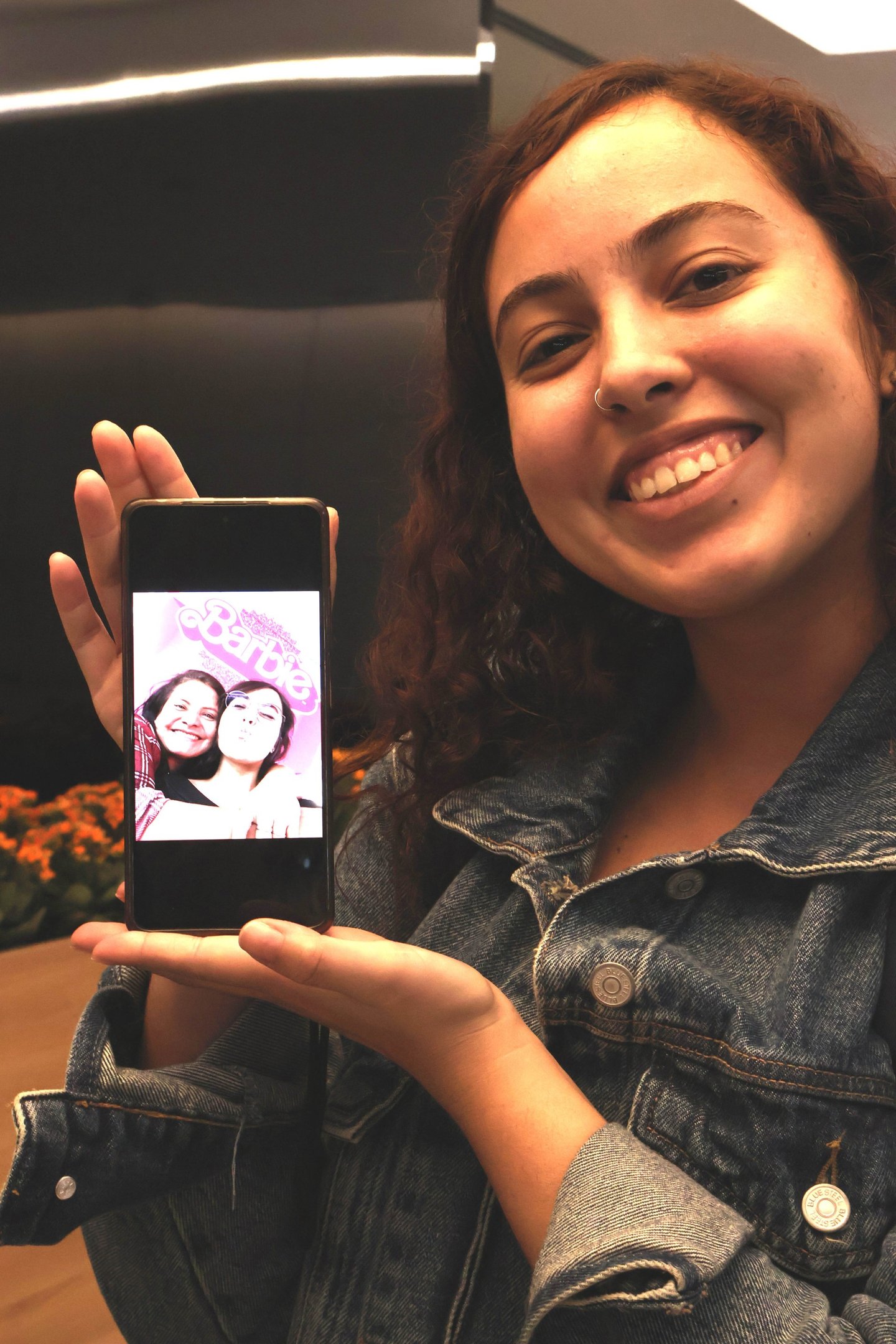 A mãe de Aline Guedes se divide entre o Pará e Distrito Federal e ela ama ter a mãe por perto 