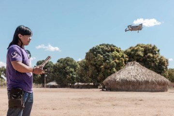 Equipes indígenas farão o monitoramento com alta tecnologia -  (crédito: Vinicios Cardoso/Ibama-DF)