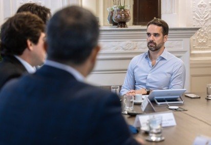 O governador do Rio Grande do Sul Eduardo Leite informou que vai mudar de partido e irá se filiar do PSD -  (crédito: Vitor Rosa / Palácio Piratini)