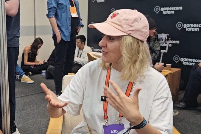 Gabriela Siemienkowicz, da 11 bit studios, veio ao Brasil para apresentar o game The Alters