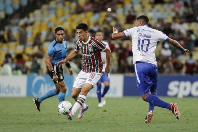 LEZCANO - Tendo a opção de atuar como um 10, não conseguiu aparecer bem no jogo. Foi pouco acionado e não conseguiu aproveitar sua oportunidade. Nota: 5 - Foto: Lucas Merçon/Fluminense