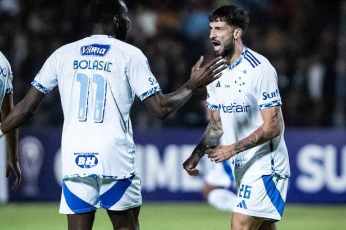 Lautaro Díaz fez o gol do Cruzeiro no empate com o Mushuc Runa - (crédito: - Foto: Gustavo Aleixo/Cruzeiro) Lautaro Díaz fez o gol do Cruzeiro no empate com o Mushuc Runa - (crédito: - Foto: Gustavo Aleixo/Cruzeiro)