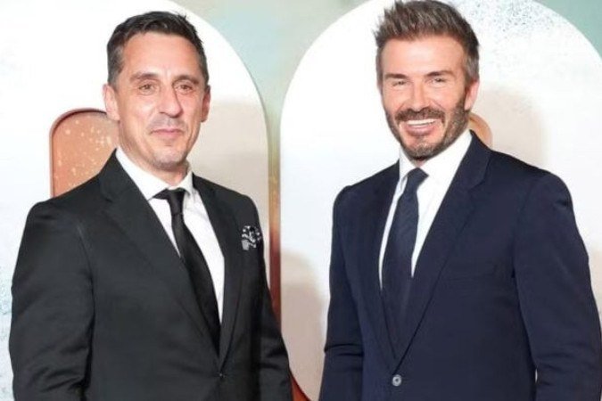Gary Neville e Beckham, ex-jogadores do Manchester United - (crédito: Getty Images) Gary Neville e Beckham, ex-jogadores do Manchester United - (crédito: Getty Images)