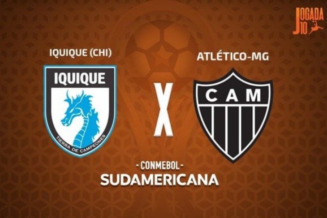 Deportes Iquique é o rival do Galo nesta 5ªfeira, pela Sul-Americana - (crédito: Foto: Arte Jogada10) Deportes Iquique é o rival do Galo nesta 5ªfeira, pela Sul-Americana - (crédito: Foto: Arte Jogada10)