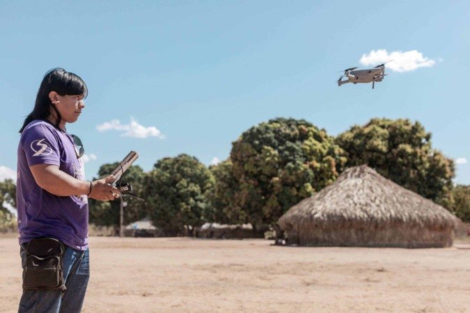 Equipes indígenas farão o monitoramento com alta tecnologia - (crédito: Vinicios Cardoso/Ibama-DF) Equipes indígenas farão o monitoramento com alta tecnologia - (crédito: Vinicios Cardoso/Ibama-DF)