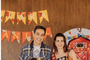 Cristiane e a família 