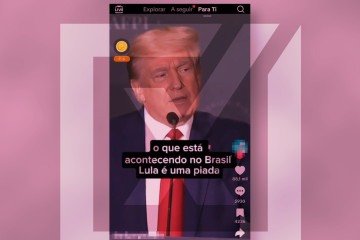 Post que mostra o presidente dos Estados Unidos, Donald Trump, falando sobre o Brasil e a gestão do presidente Lula (PT) -  (crédito: Reprodução/Comprova )