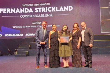 Fernanda Strickland venceu a categoria regional com reportagem sobre franquias -  (crédito: ABF)