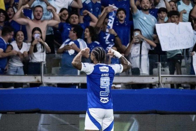 Gabigol comemora gol pelo Cruzeiro - (crédito: Gustavo Aleixo/Cruzeiro) Gabigol comemora gol pelo Cruzeiro - (crédito: Gustavo Aleixo/Cruzeiro)