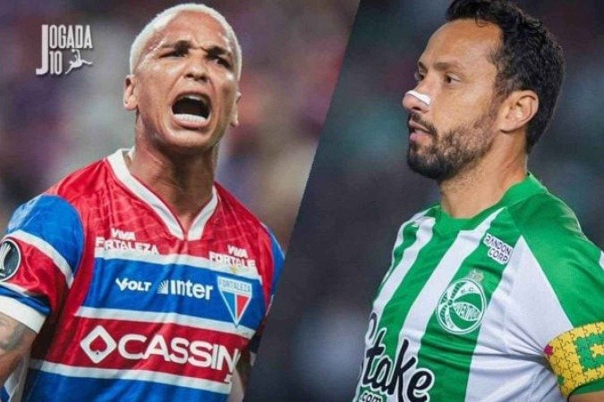 Deyverson, doFortaleza e Nenê, do Juventude -  (crédito: Mateus Lotif/FEC e Fernando Alves/ECJ)