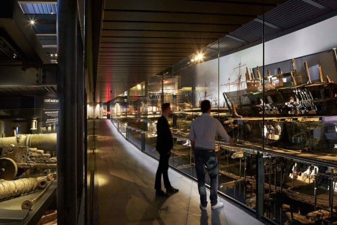 O navio no Museu Mary Rose - (crédito: Reprodução/Hufton + Crow) O navio no Museu Mary Rose - (crédito: Reprodução/Hufton + Crow)