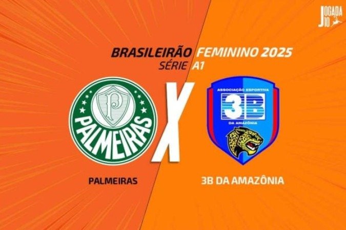 Após derrota para o São Paulo, Palmeiras recebe o 3B da Amazônia na Arena Barueri - (crédito: Foto: Arte/Jogada10) Após derrota para o São Paulo, Palmeiras recebe o 3B da Amazônia na Arena Barueri - (crédito: Foto: Arte/Jogada10)