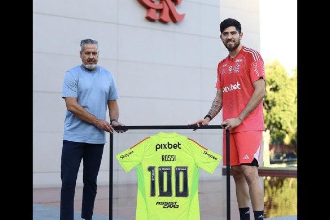 Rossi completa 100 jogos pelo Flamengo -  (crédito: Foto: Gilvan de Souza/Flamengo)