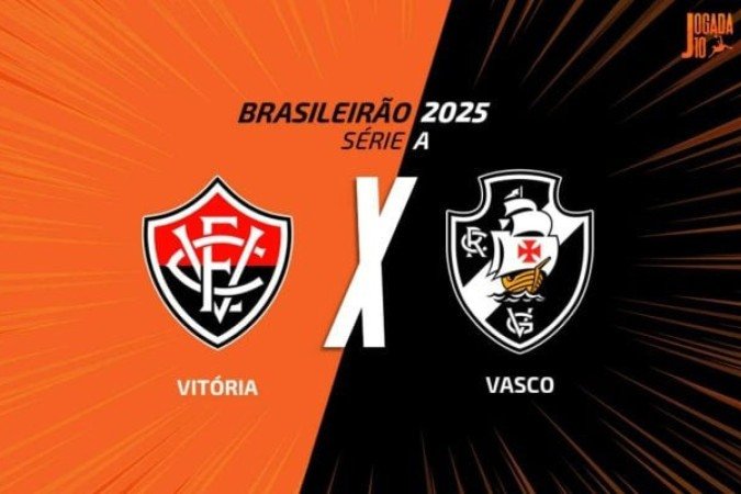 Vitória e Vasco fazem duelo da parte de baixo da tabela do Brasileirão - (crédito: Arte: Jogada10) Vitória e Vasco fazem duelo da parte de baixo da tabela do Brasileirão - (crédito: Arte: Jogada10)