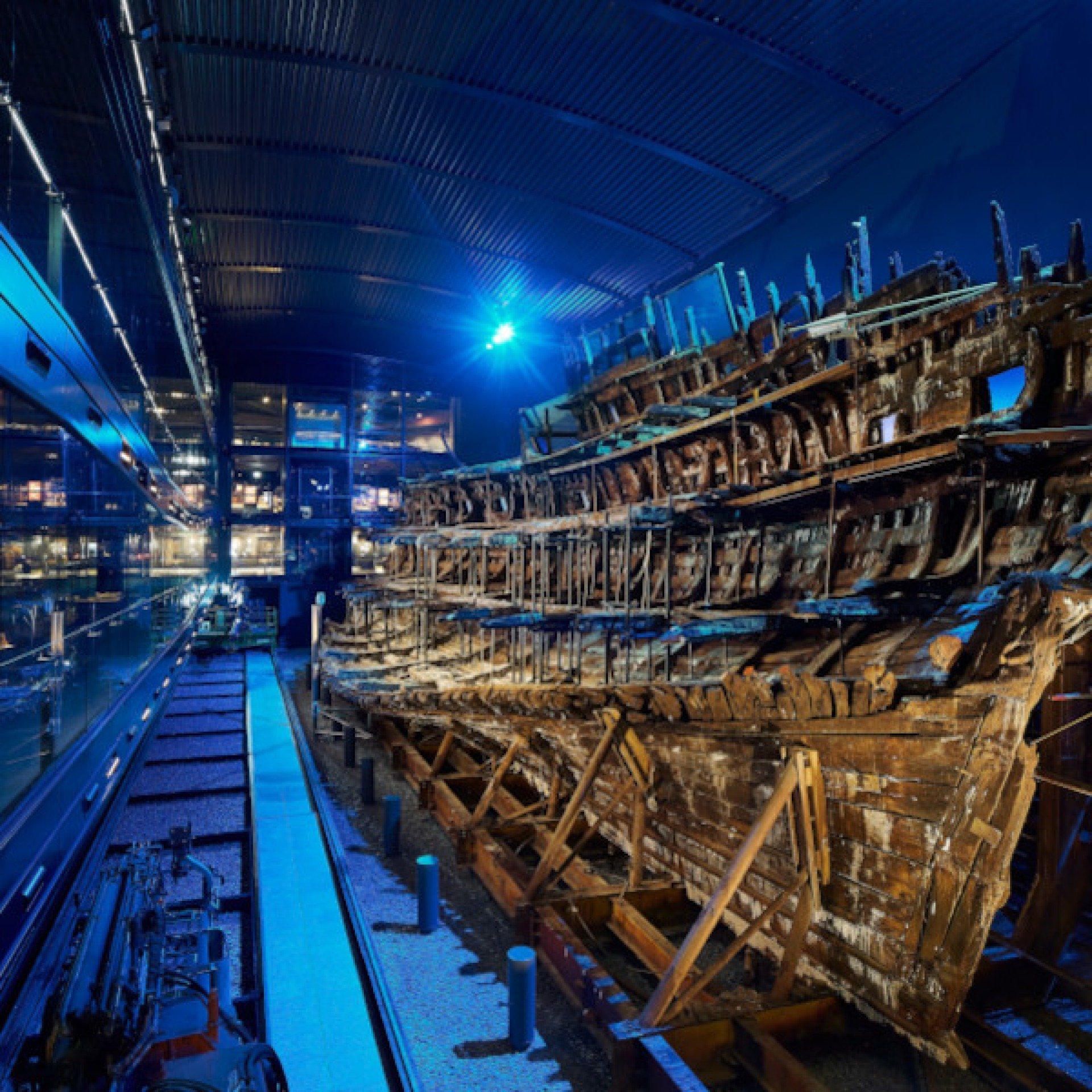 A  Mary Rose no Museu Mary Rose -  (crédito: Reprodução/Hufton + Crow)