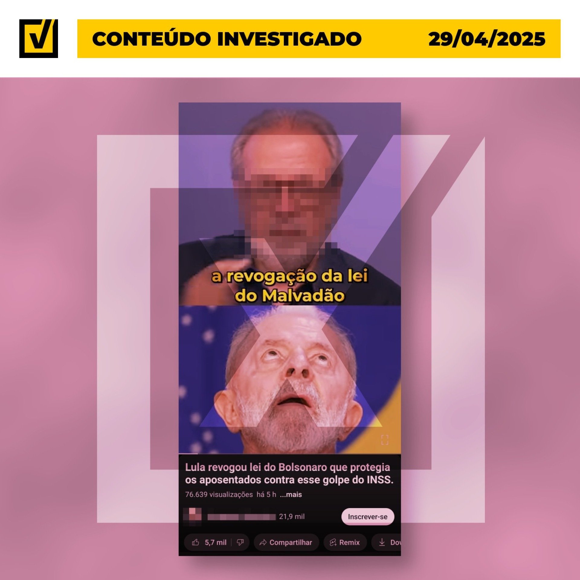 Vídeo em que um deputado afirma que Lula revogou uma lei criada por Jair Bolsonaro (PL) para combater fraudes no INSS - (crédito: Reprodução/Comprova) Vídeo em que um deputado afirma que Lula revogou uma lei criada por Jair Bolsonaro (PL) para combater fraudes no INSS - (crédito: Reprodução/Comprova)