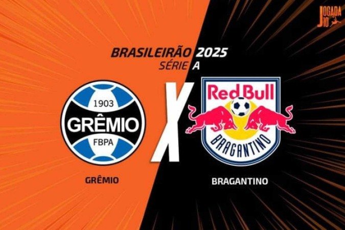 Bragantino vai até o Sul encarar o Grêmio, Caso vença, assume aliderança isolada - (crédito: Foto: Arte Jogada10) Bragantino vai até o Sul encarar o Grêmio, Caso vença, assume aliderança isolada - (crédito: Foto: Arte Jogada10)