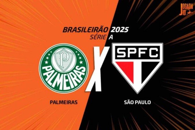 Palmeiras e São Paulo fazem o grande clássico da oitava rodada do Brasileirão - (crédito: Foto: Arte/Jogada10) Palmeiras e São Paulo fazem o grande clássico da oitava rodada do Brasileirão - (crédito: Foto: Arte/Jogada10)
