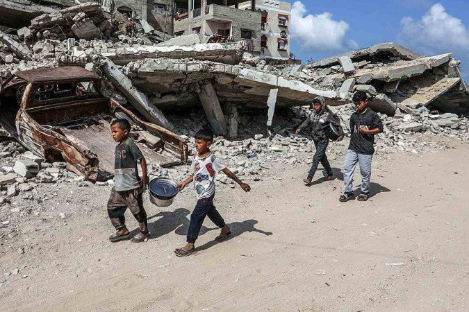O plano inclui propostas para transferir os palestinos para o sul de Gaza - (crédito: Getty Images) O plano inclui propostas para transferir os palestinos para o sul de Gaza - (crédito: Getty Images)