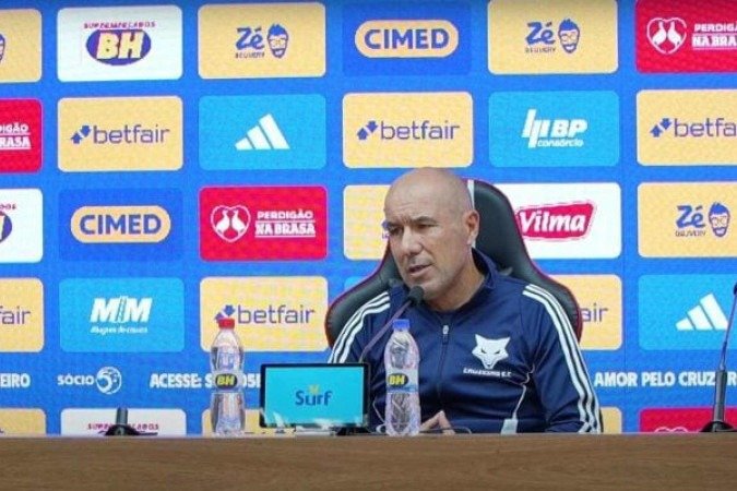 Leonardo Jardim, técnico do Cruzeiro - (crédito: Reprodução) Leonardo Jardim, técnico do Cruzeiro - (crédito: Reprodução)