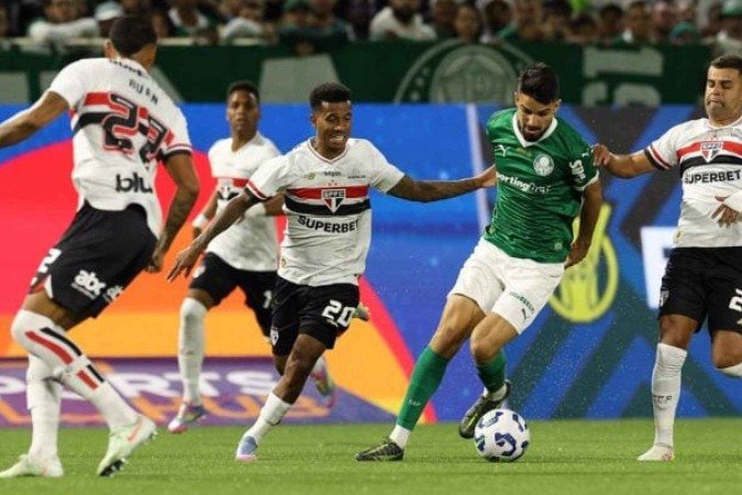 Palmeiras conquistou a vitória nos acréscimos - (crédito: Foto: Cesar Greco/Palmeiras) Palmeiras conquistou a vitória nos acréscimos - (crédito: Foto: Cesar Greco/Palmeiras)