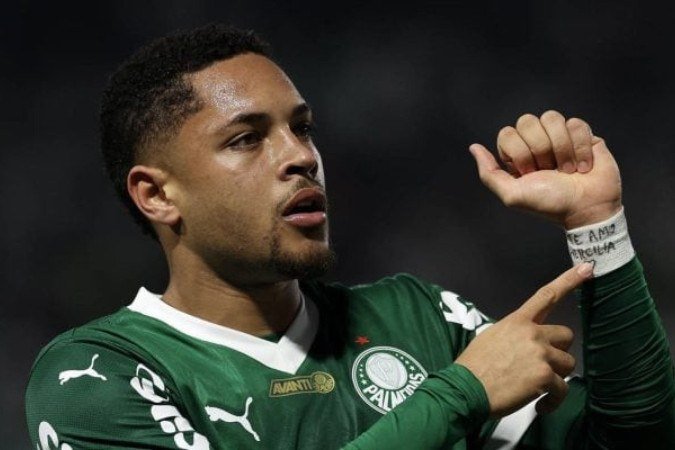 Roque prometeu fazer um gol para sua mãe e cumpriu a promessa! - (crédito: Foto: César Greco/Palmeiras ) Roque prometeu fazer um gol para sua mãe e cumpriu a promessa! - (crédito: Foto: César Greco/Palmeiras )