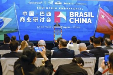Falando a empresários, o presidente Lula disse que não se conforma com a taxação imposta pelos EUA -  (crédito:  Ricardo Stuckert / PR)