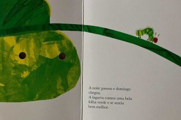 Uma largarta muito comilona é um clássico mundial da literatura infantil  -  (crédito: Jaqueline Fonseca / CB/DaPress)